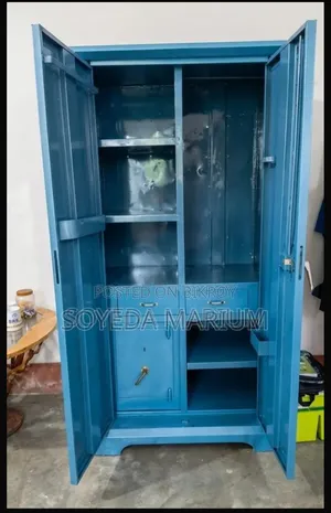 ২ ডোর স্টিল আলমারি উইথ মিরর