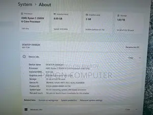 Desktop Computer 8GB AMD Ryzen 5 HDD+SSD 1T