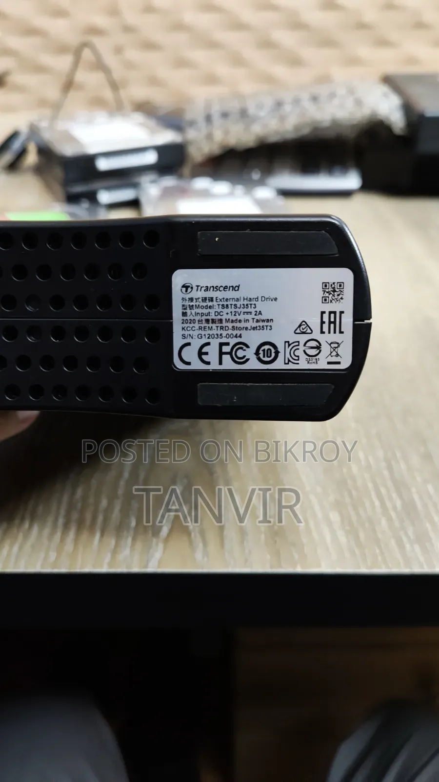8TB Portable Hard Disk Transcend
