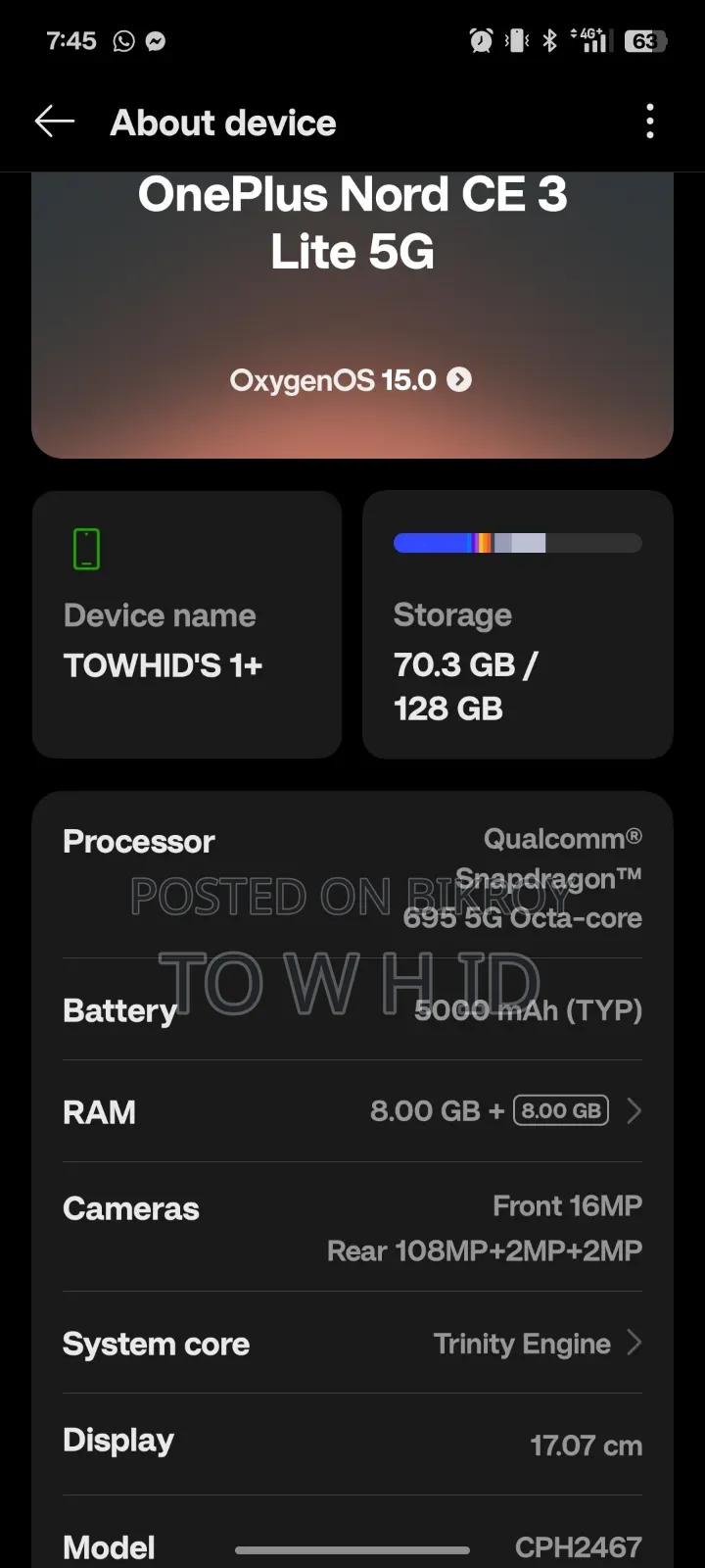 OnePlus Nord CE 5G 128 GB Green