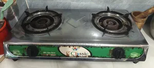A Double-Burner Gas Stove