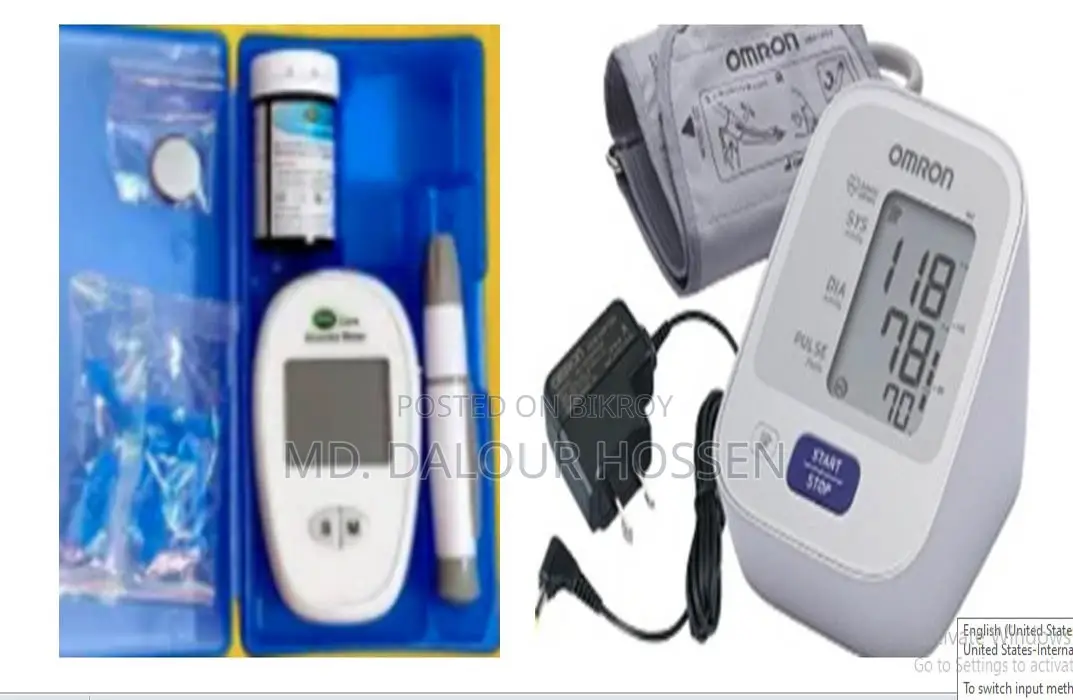 Blood Pressure and Diabetes Testing Machine BP Diabetics Machine