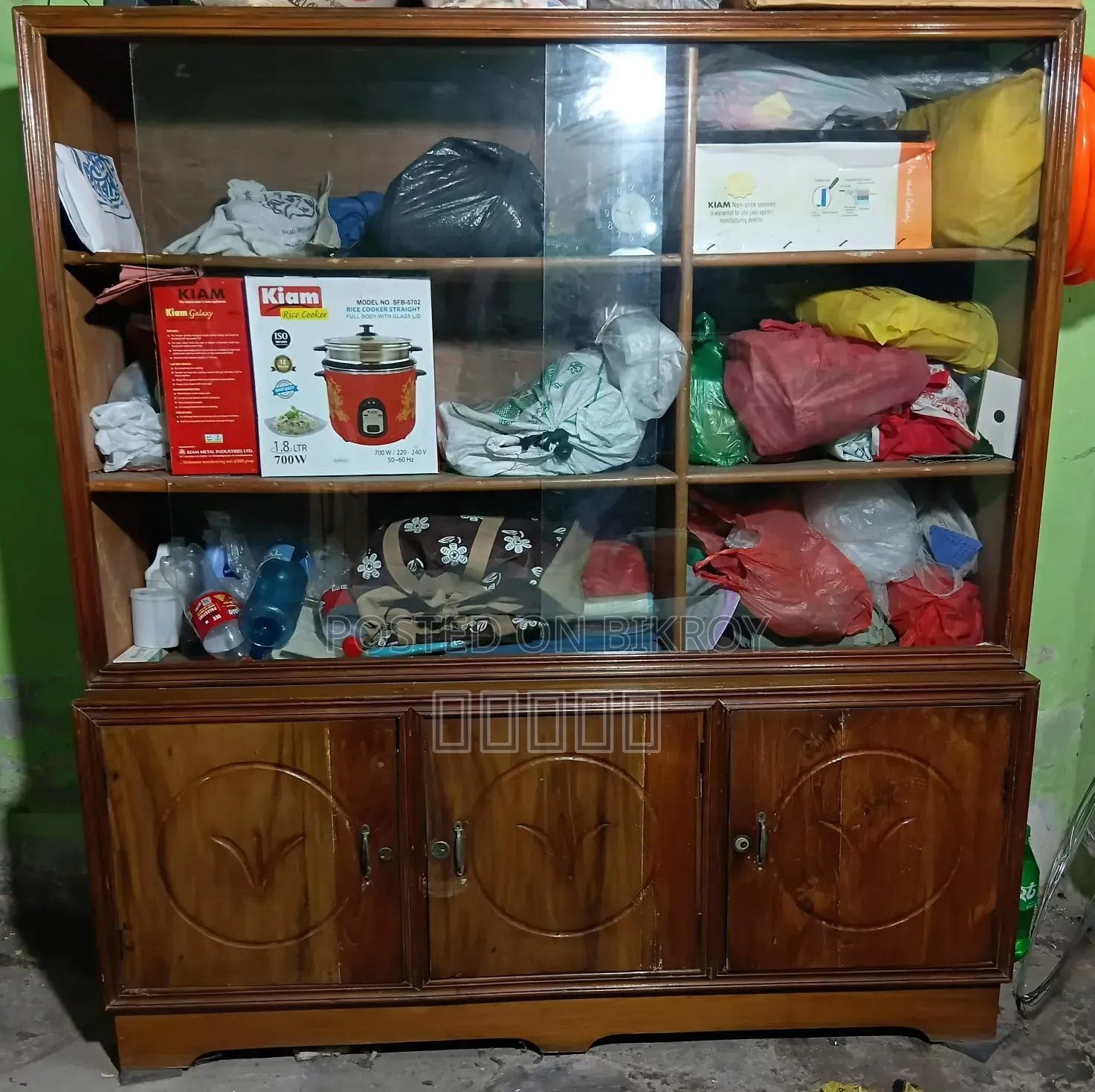 করই কাঠের শোকেস ৪/৫ ফিট