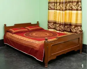 Sturdy Semi-Double Bed Made of Jackfruit Wood (7x4 feet)