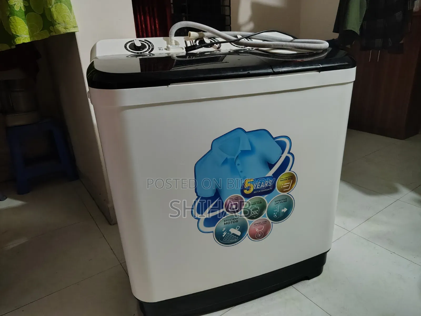 ওয়ালটন সেমি অটোমেটিক ওয়াশিং মেশিন