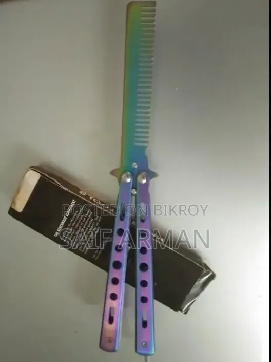 বাটারফ্লাই বালিডং চিরুনি স্টেইনলেস স্টিল