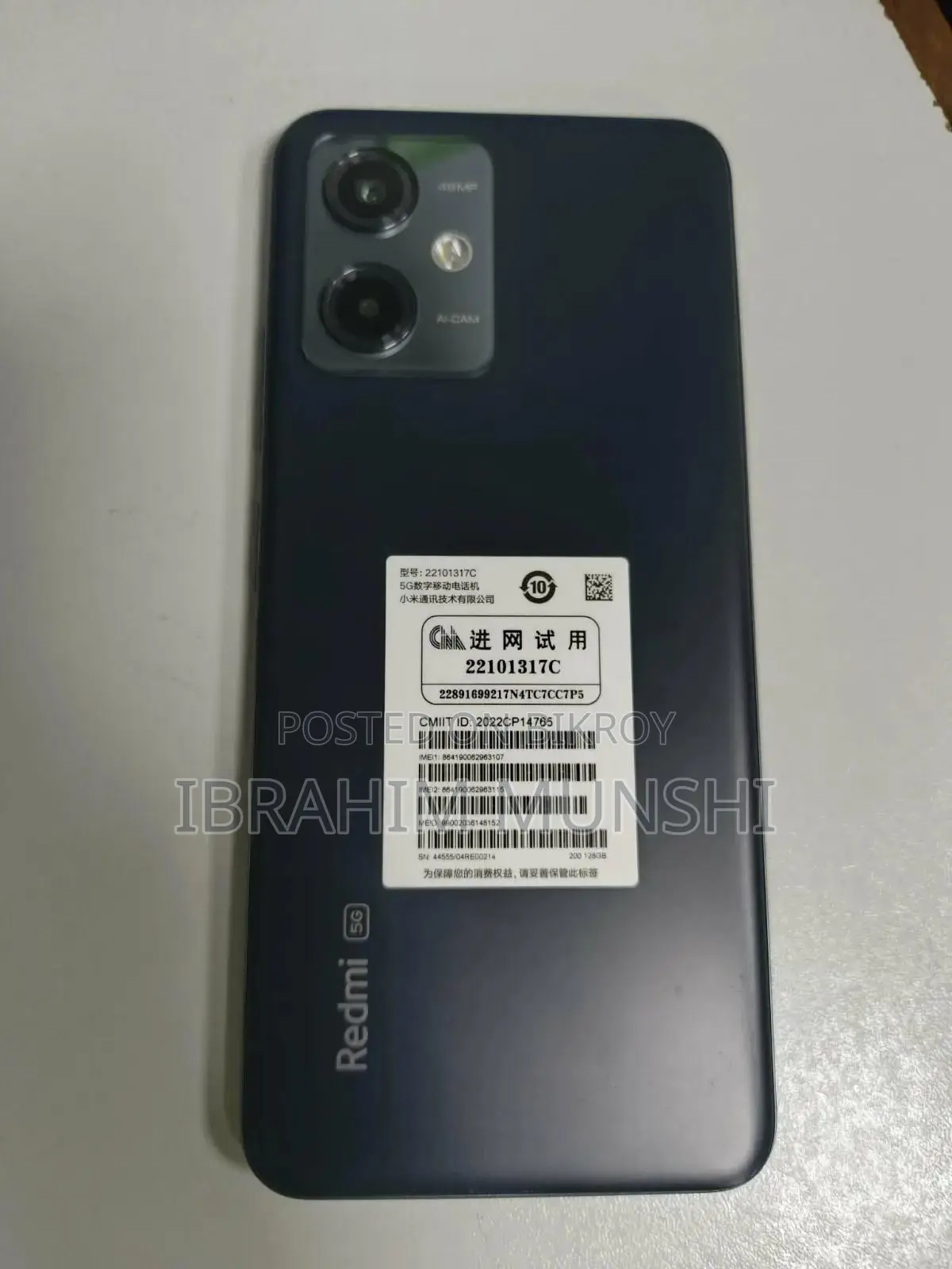 Xiaomi Redmi Note 12 5G 128 GB Black