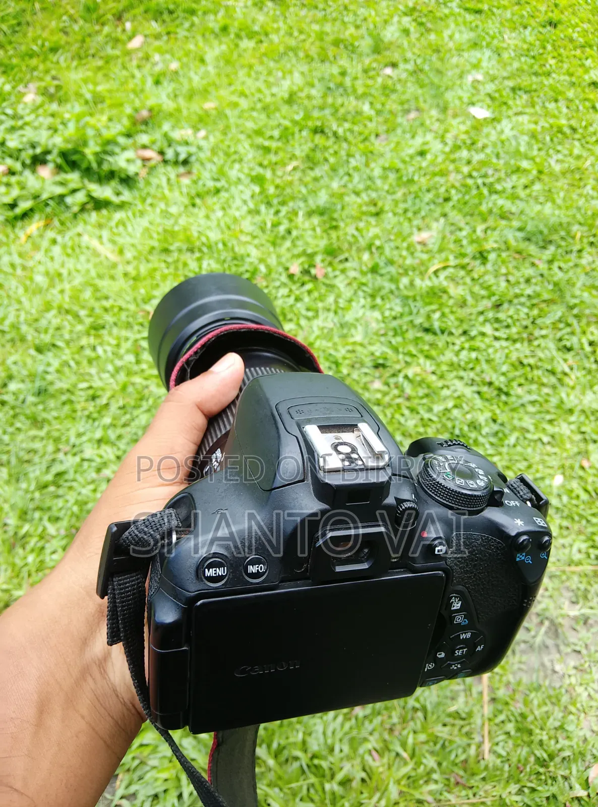 Canon 700D Camera + Zoom Lens 55-250 Mm