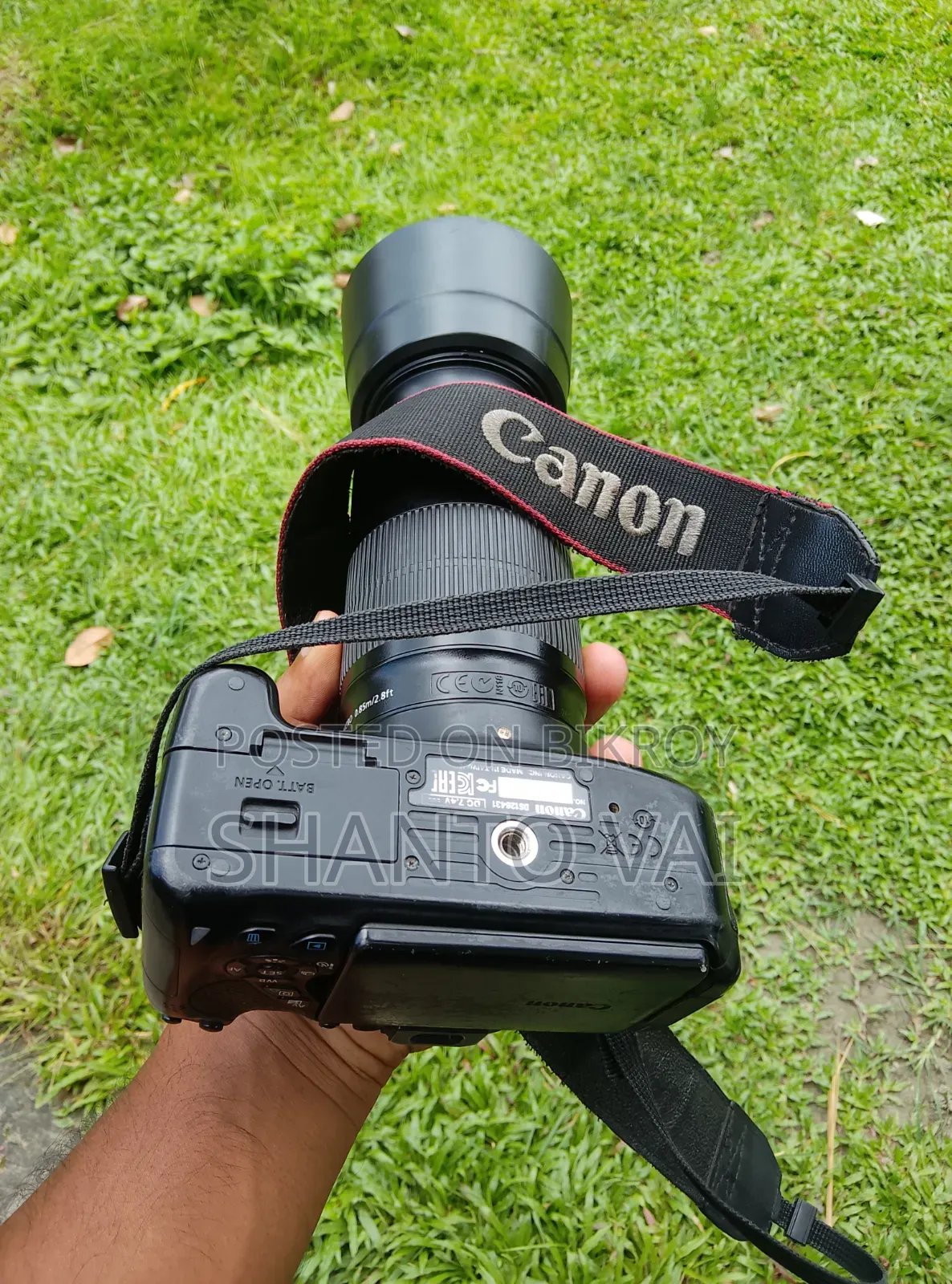 Canon 700D Camera + Zoom Lens 55-250 Mm