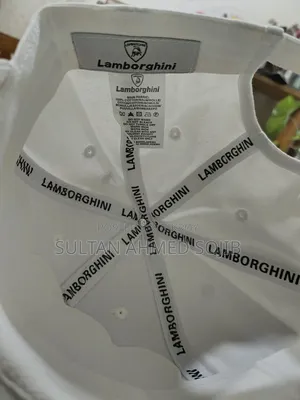 Premium Lamborghini White Cap