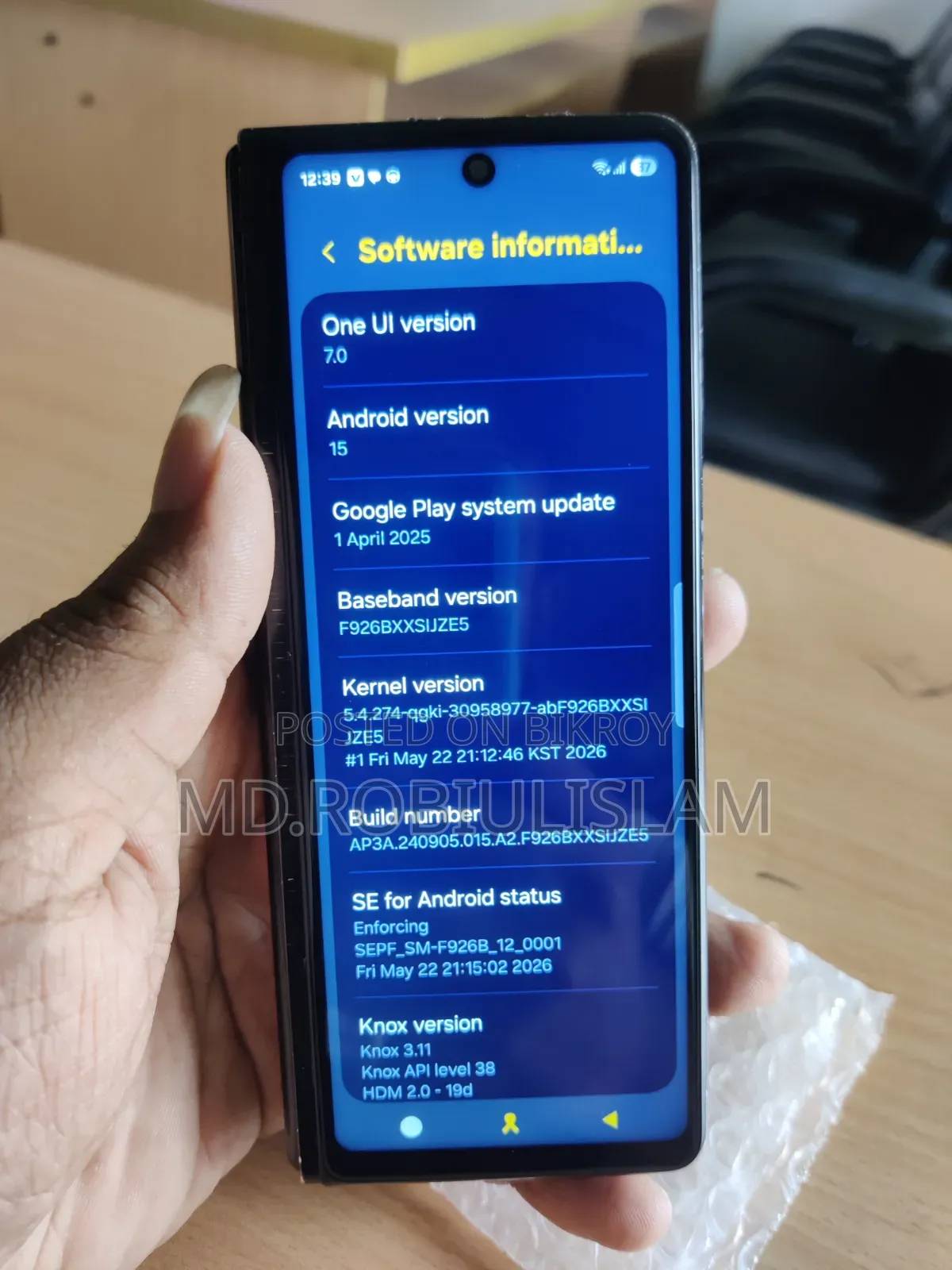 Samsung Galaxy Z Fold 3 256 GB Black