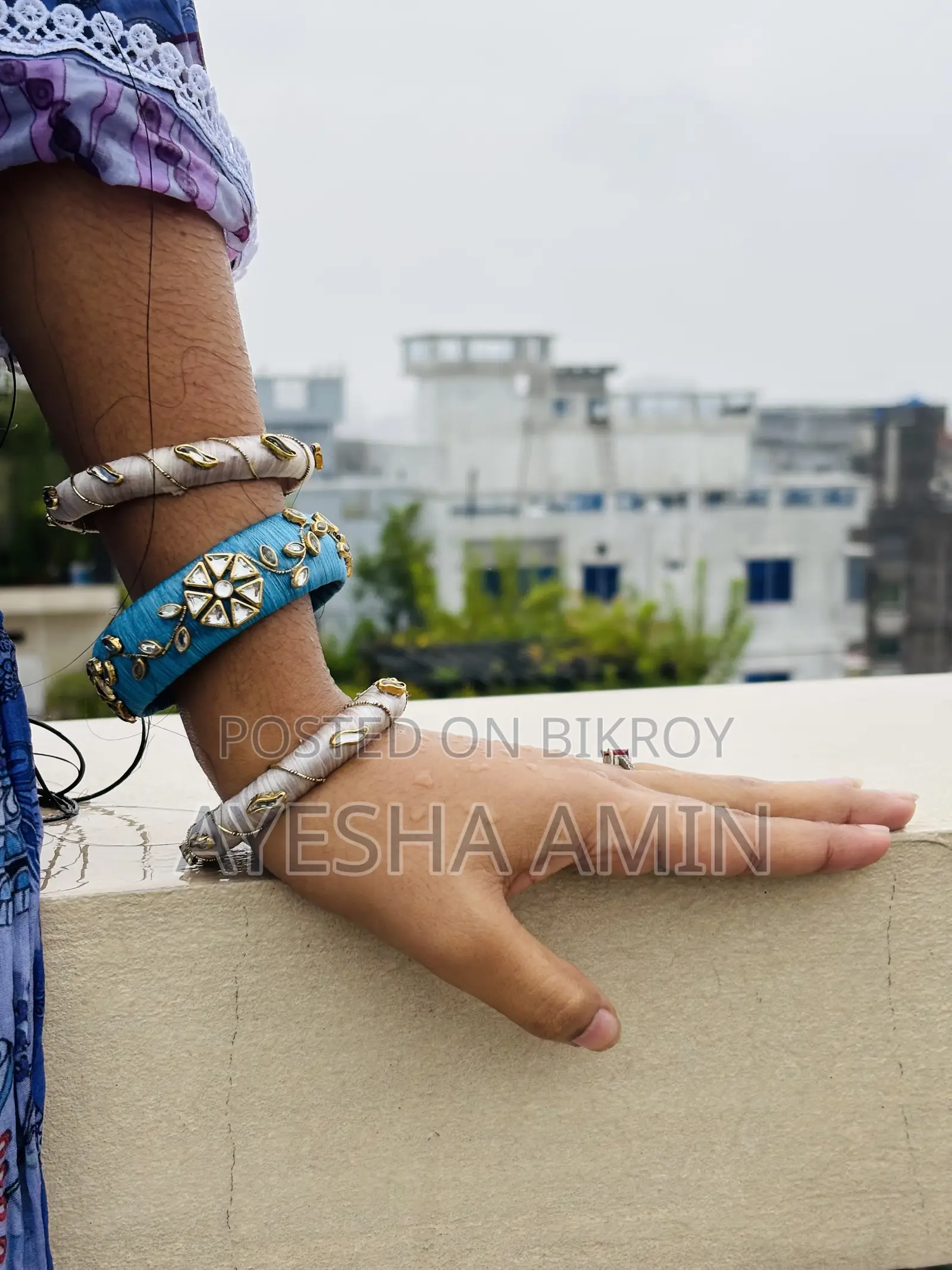 Kundon Silk Thread Bangles Set