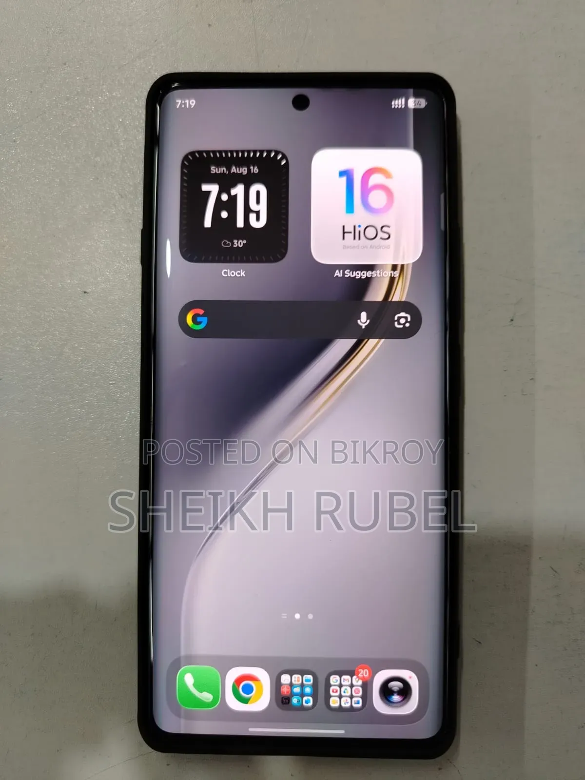 Tecno Camon 40 Pro 4G 256 GB Silver
