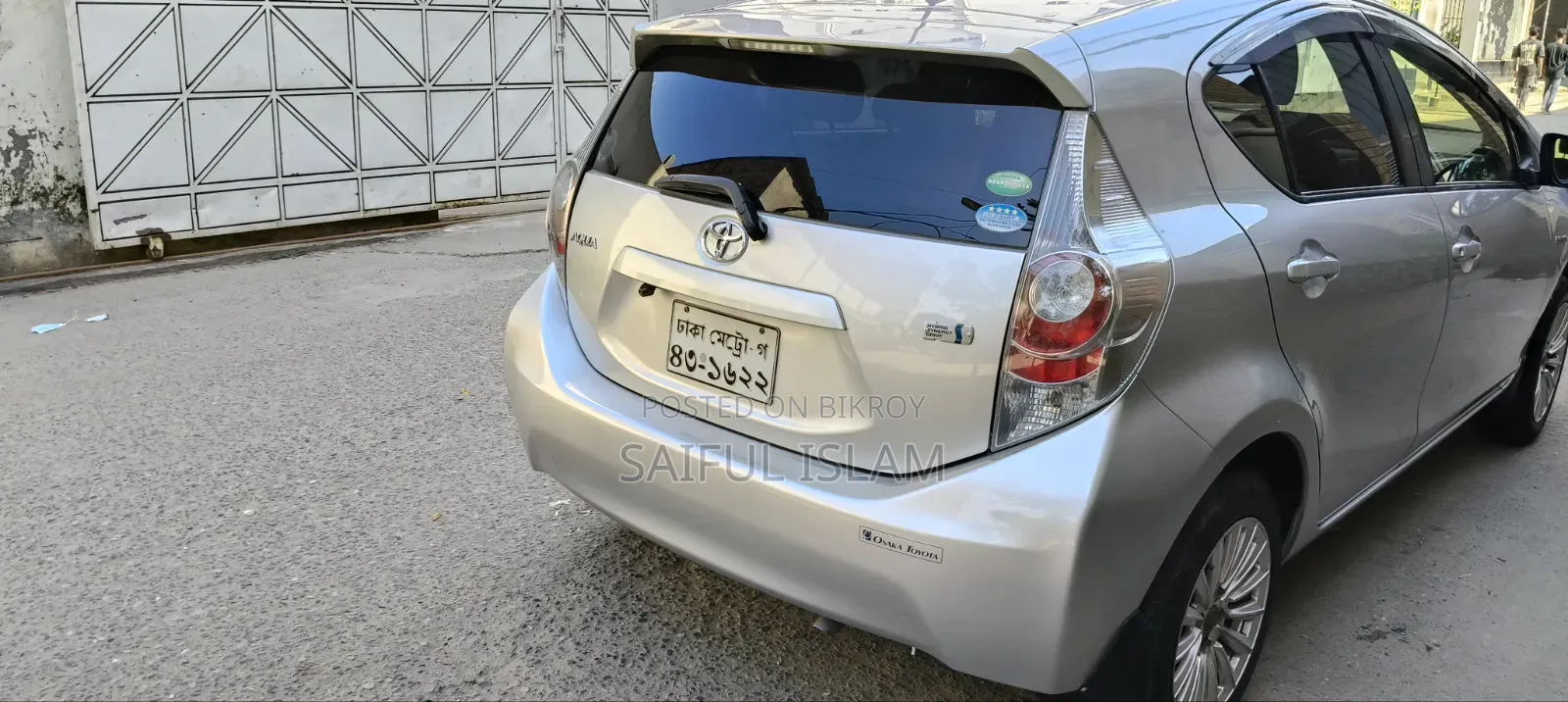 টয়োটা অ্যাকুয়া ২০১৪ সিলভার