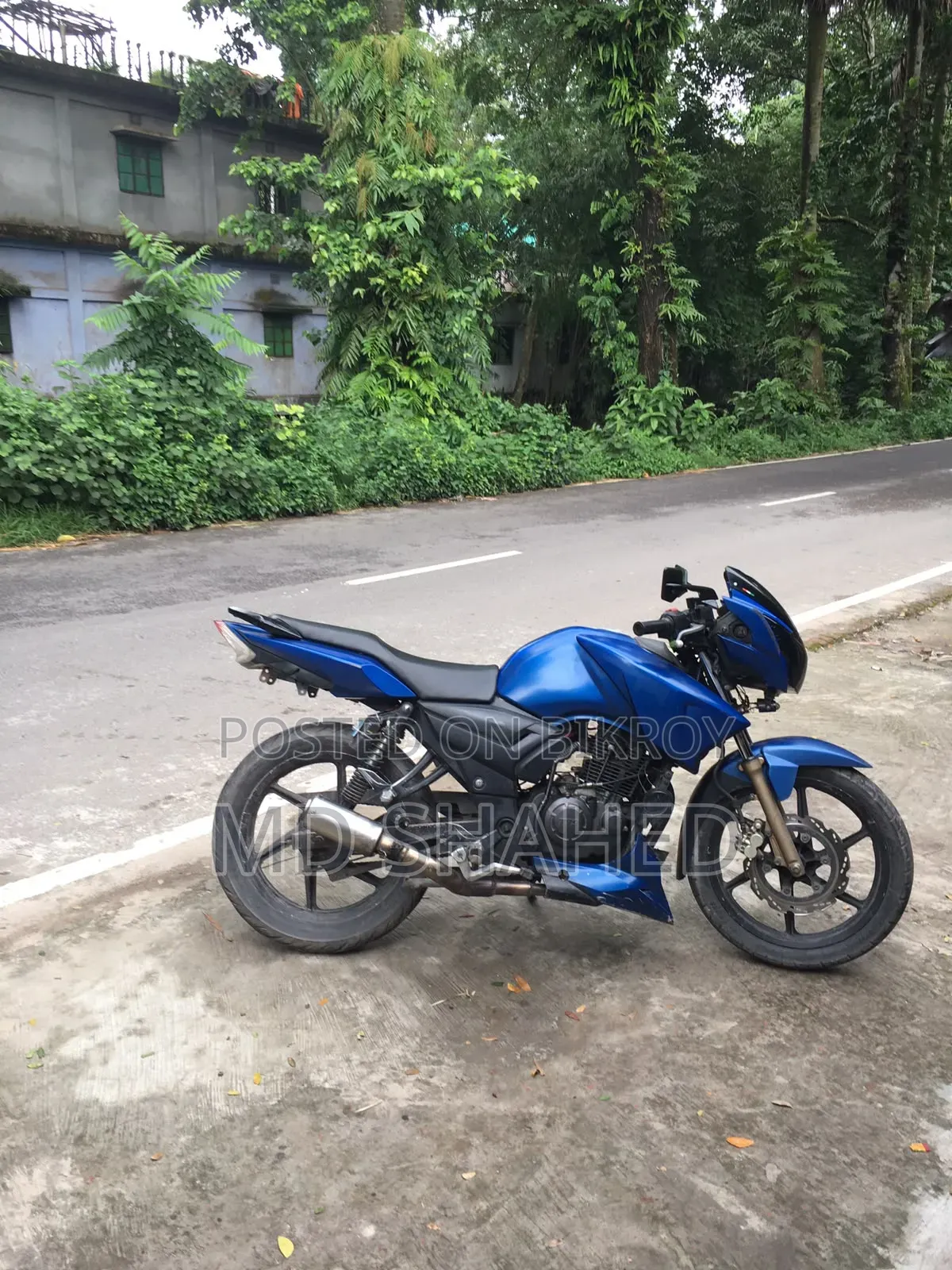 TVS Apache RTR 160 2V 2016 Blue