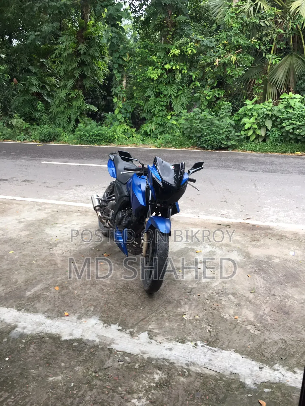 TVS Apache RTR 160 2V 2016 Blue