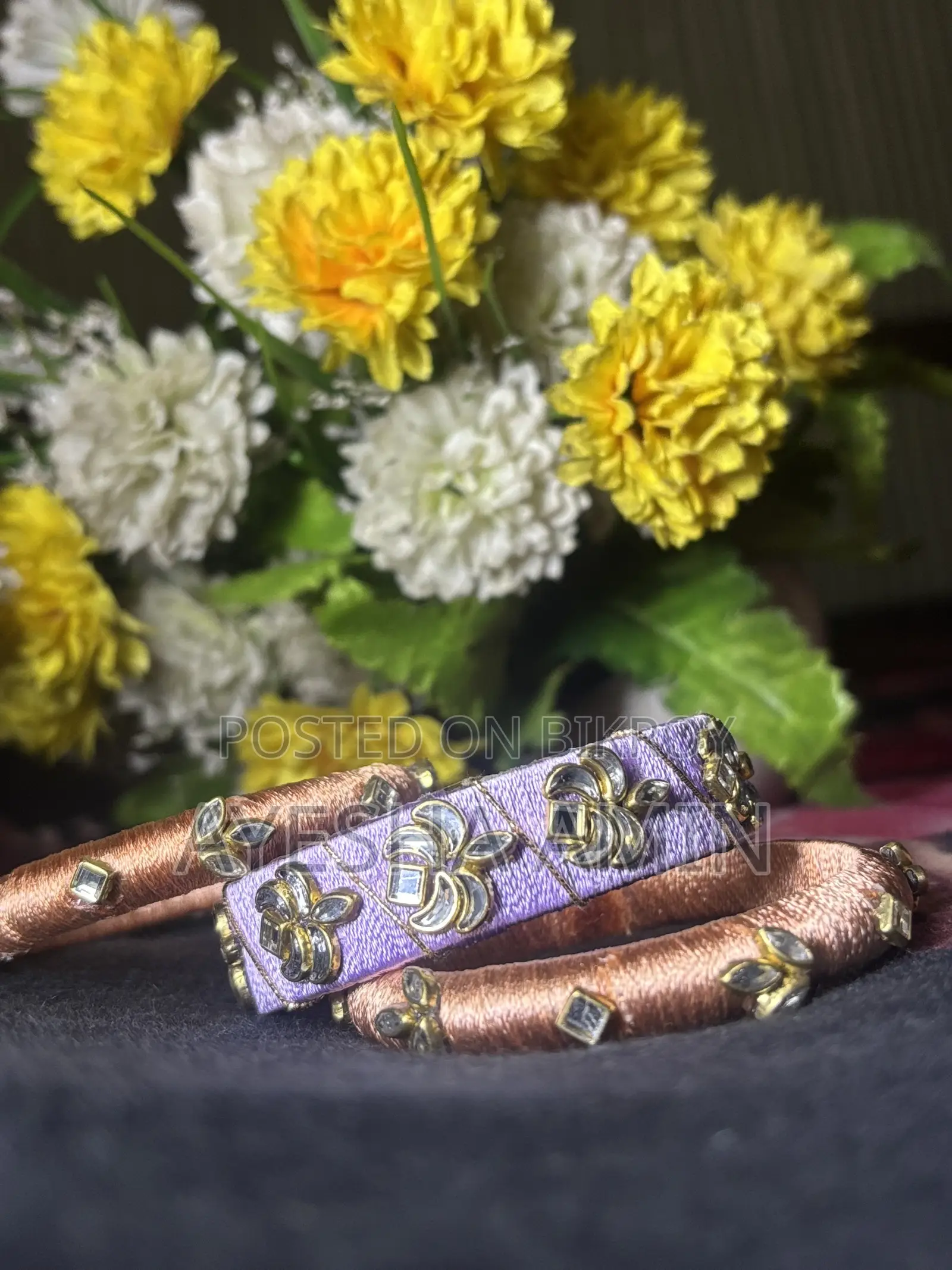 Kundon Silk Thread Bangles Set