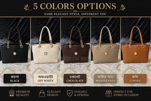 Stylish Ladies Handbag – 5 Colors | Premium Quality