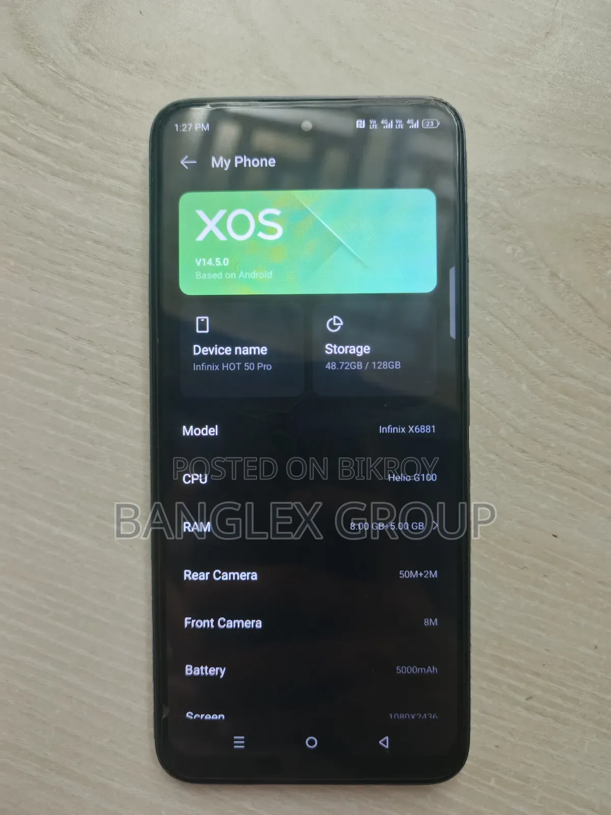 Infinix Hot 50 Pro 256 GB Blue