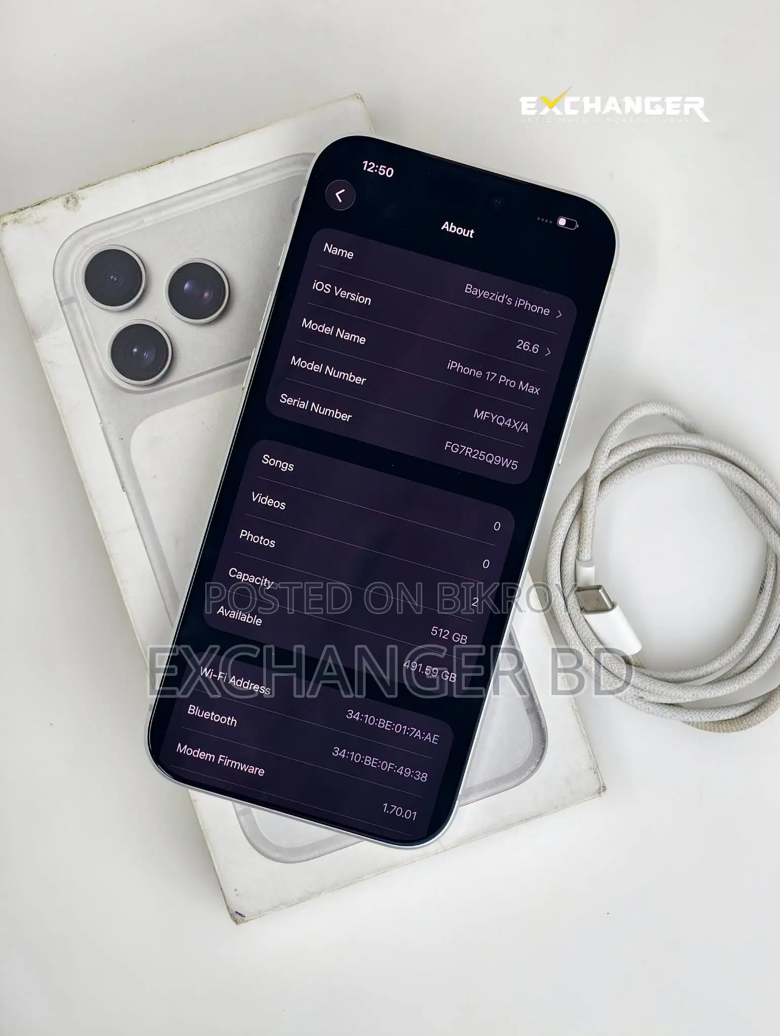 Apple iPhone 17 Pro Max 512 GB Silver
