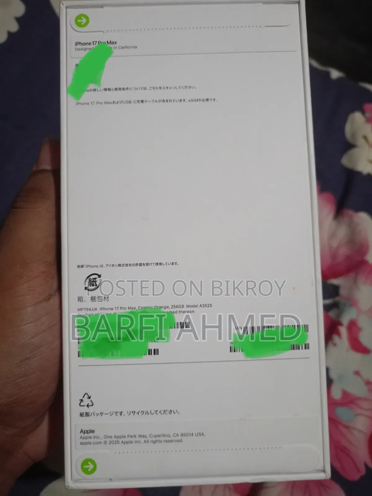 New Apple iPhone 17 Pro Max 256 GB Orange