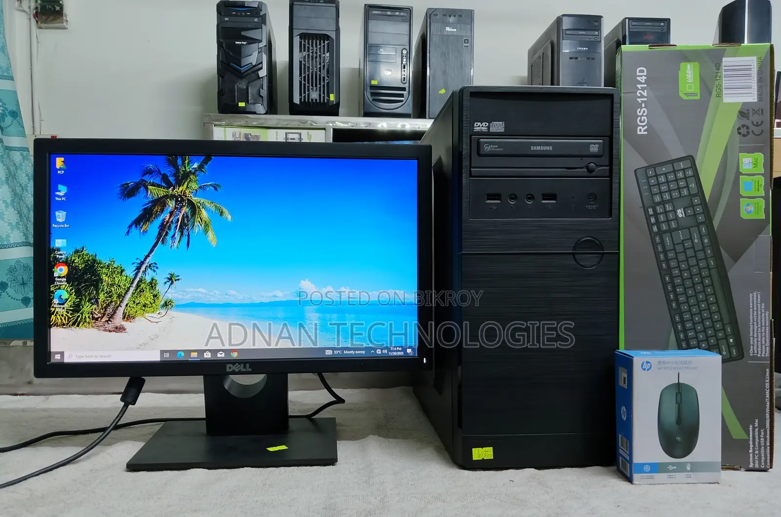 Desktop Computer 4GB RAM Intel Core i3 500GB HDD
