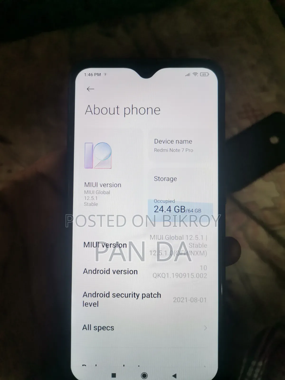 Xiaomi Redmi Note 7 Pro 64 GB Black