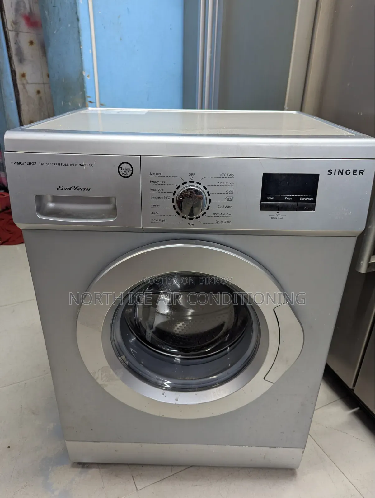 Singer Front-Loading Washing-Machine 7.0 Kg.