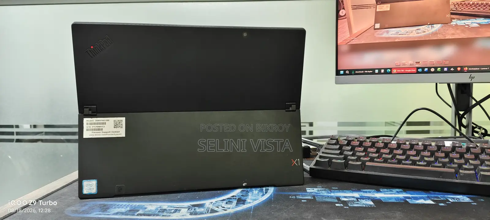Laptop Lenovo ThinkPad X1 Tablet (3rd Gen) 16GB RAM Intel Core i7 256GB SSD