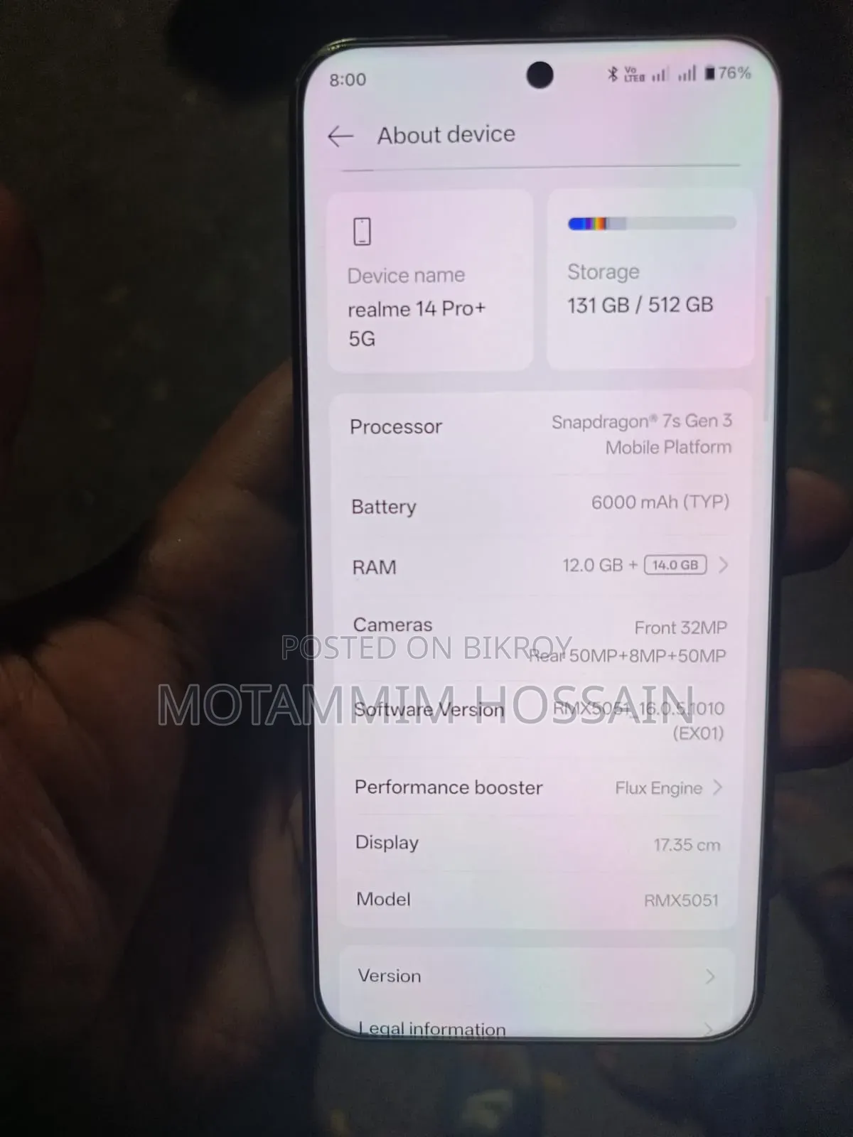 Realme 14 Pro+ 512 GB Black