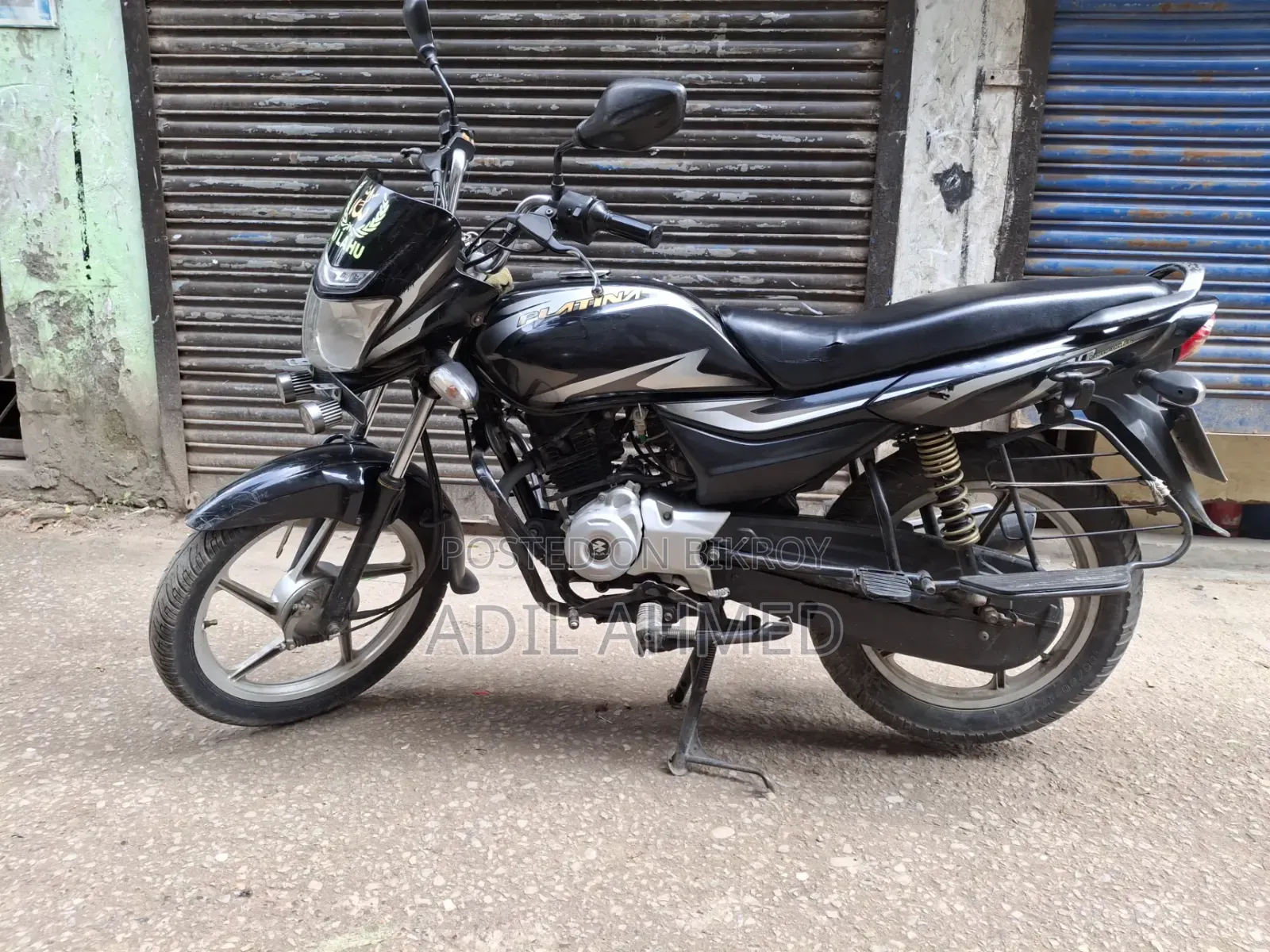 বাজাজ প্লাটিনা ১০০ ২০১৯ কালো