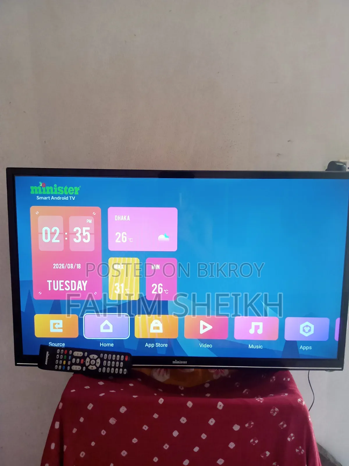 Minister Smart Crystal HD TV Model: MI32M4SAB