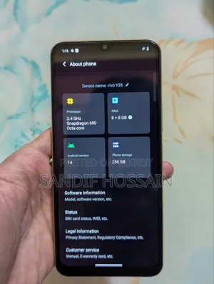 Vivo Y35 256 GB Yellow