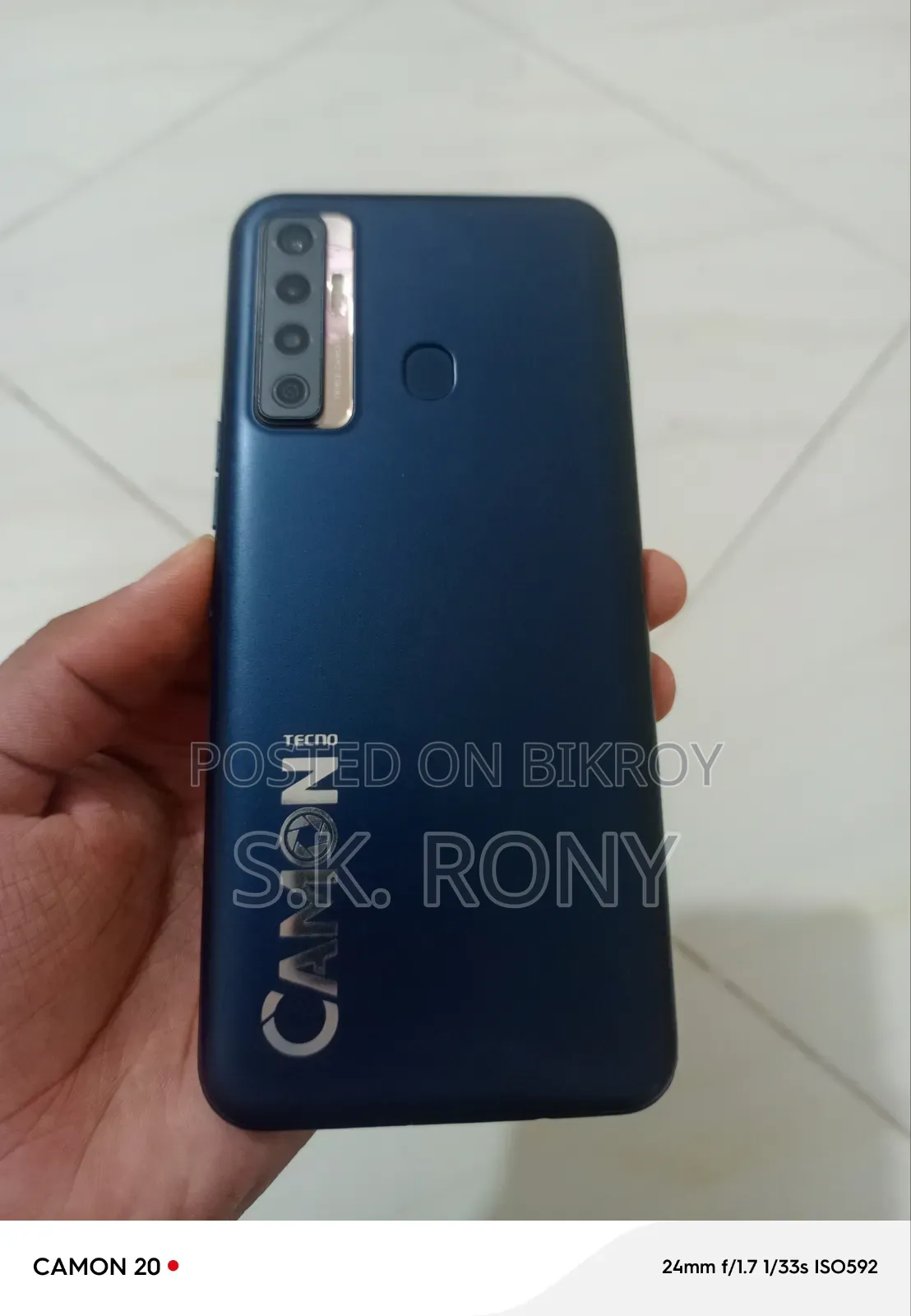 টেকনো ক্যামন ১৭ ১২৮ জিবি ব্লু