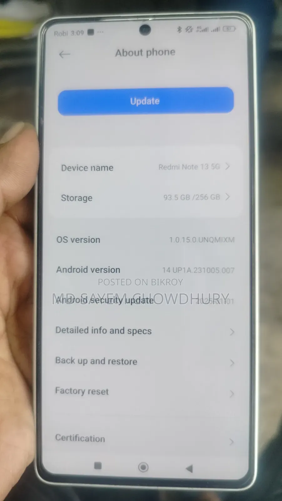 Xiaomi Redmi Note 13 256 GB White