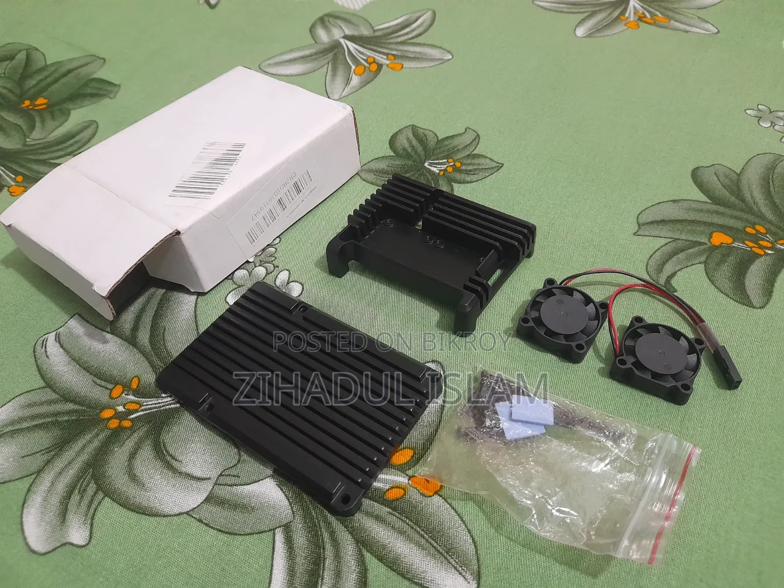 Raspberry Pi 3/4 Model Aluminum Alloy Case With Cooling Fans Heatsink
