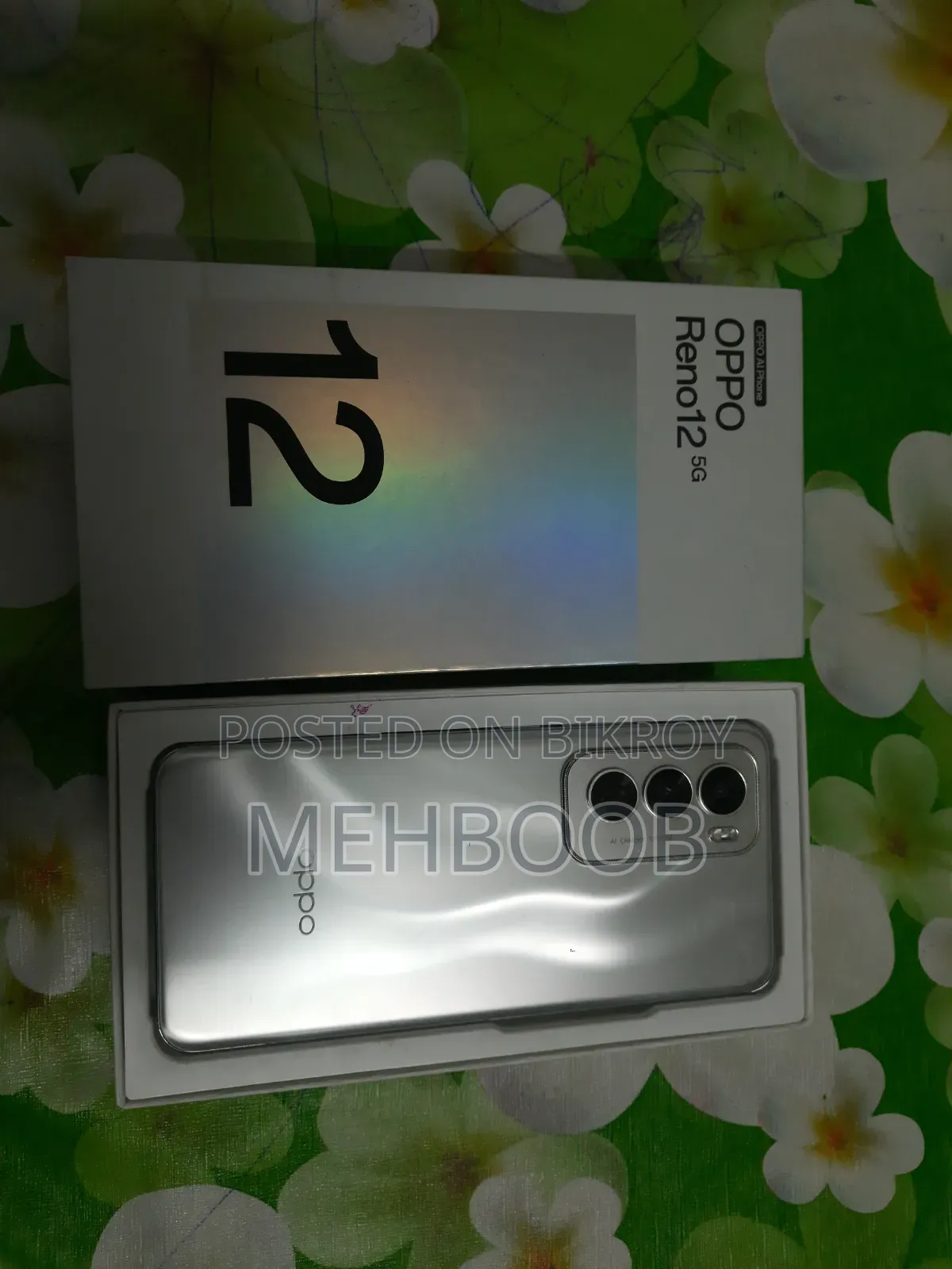 অপো রেনো১২ ৫১২ জিবি সিলভার