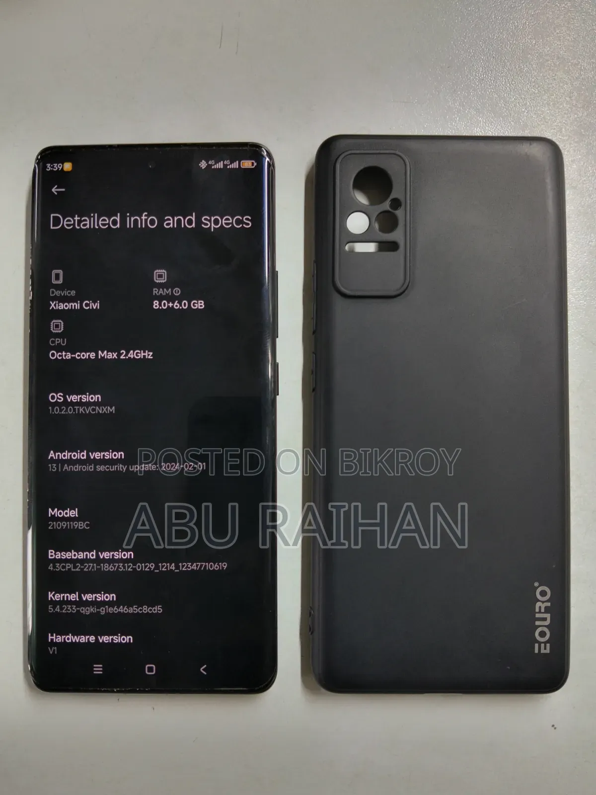 Xiaomi Civi 1S 256 GB Black