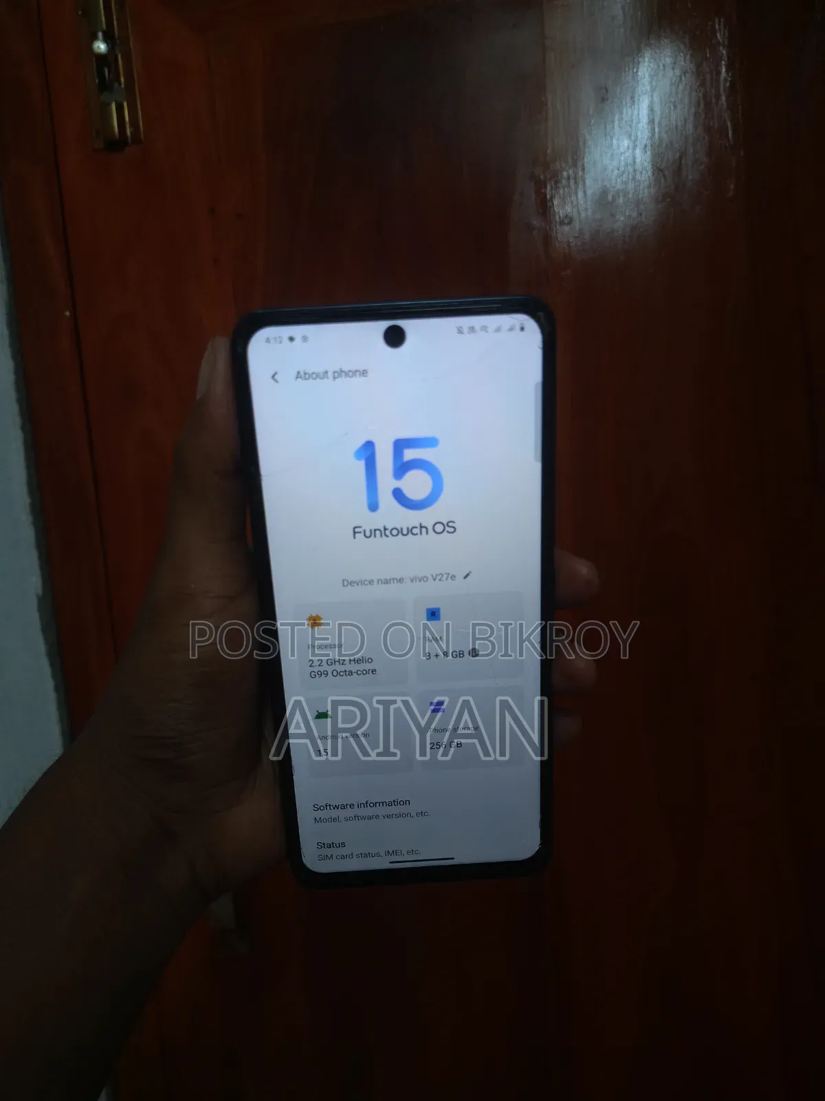 Vivo V27e 256 GB Blue