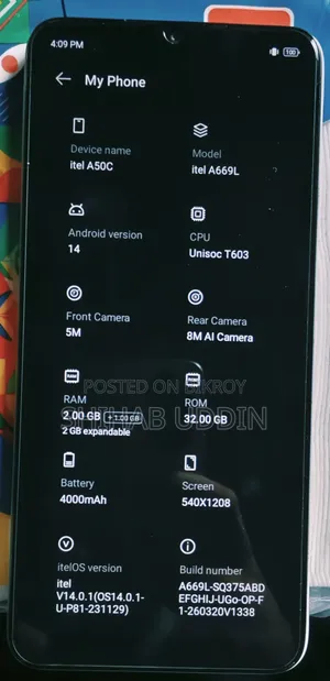Itel A50C 32 GB