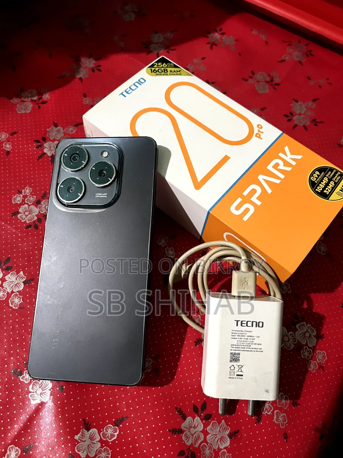 Tecno Spark 20 Pro 256 GB Black