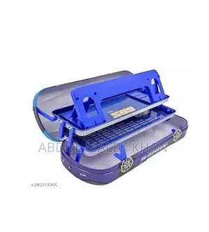 Createamity Car Shape Pencil Box with Book Reading Stand and Three Lev