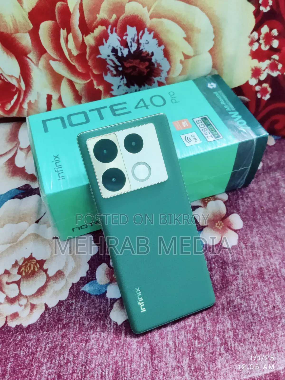 ইনফিনিক্স নোট ৪০ প্রো ২৫৬ জিবি সবুজ