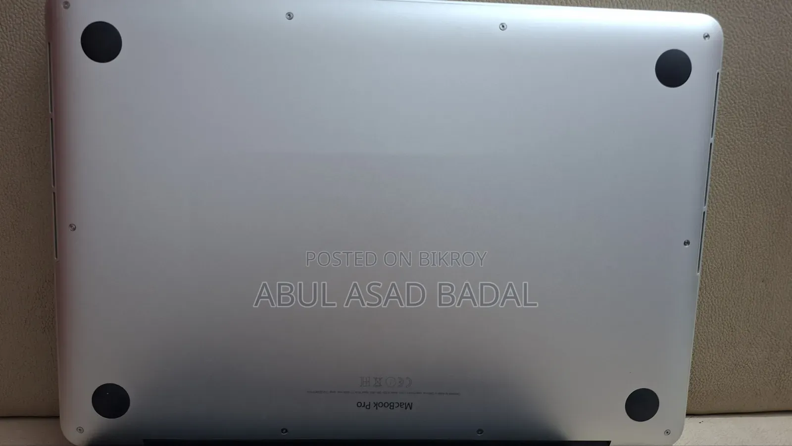 ল্যাপটপ অ্যাপল ম্যাকবুক প্রো ২০১৫ ৮জিবি ইন্টেল কোর আই৫ এসএসডি ১২৮জিবি