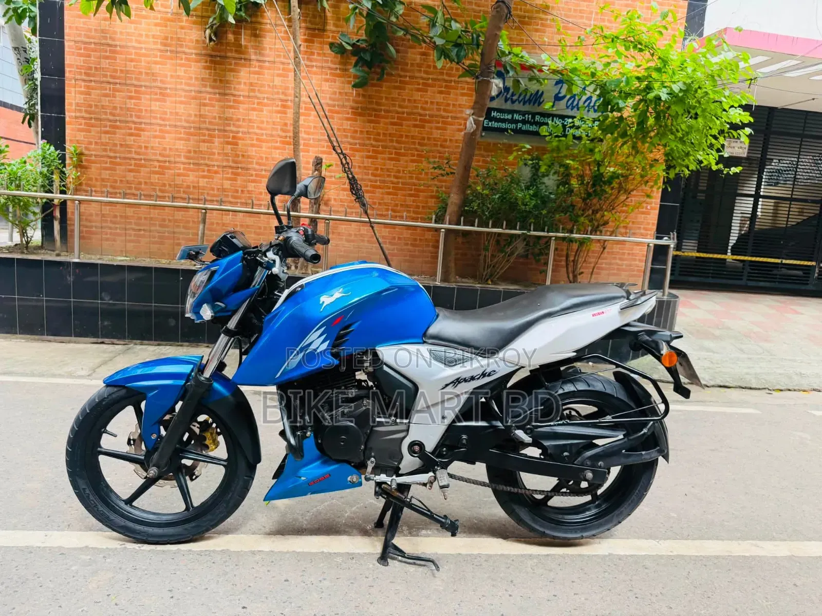 টিভিএস আপাচে আরটিআর ১৬০ ৪ভি ২০২০ ব্লু