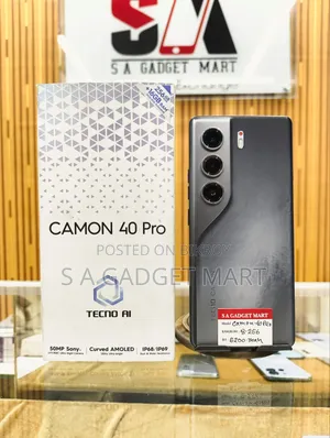 টেকনো ক্যামন ৪০ প্রো ৪জি ২৫৬ জিবি ব্ল্যাক