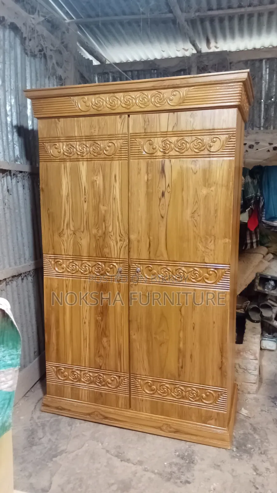 Chittagong Teak Wood 2-Door Almirah — Mega Offer!