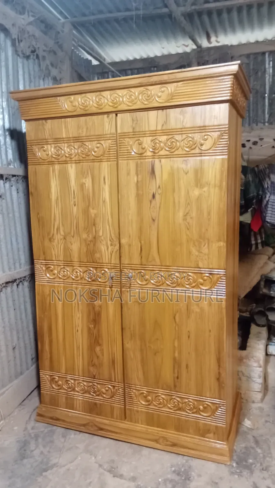 Chittagong Teak Wood 2-Door Almirah — Mega Offer!