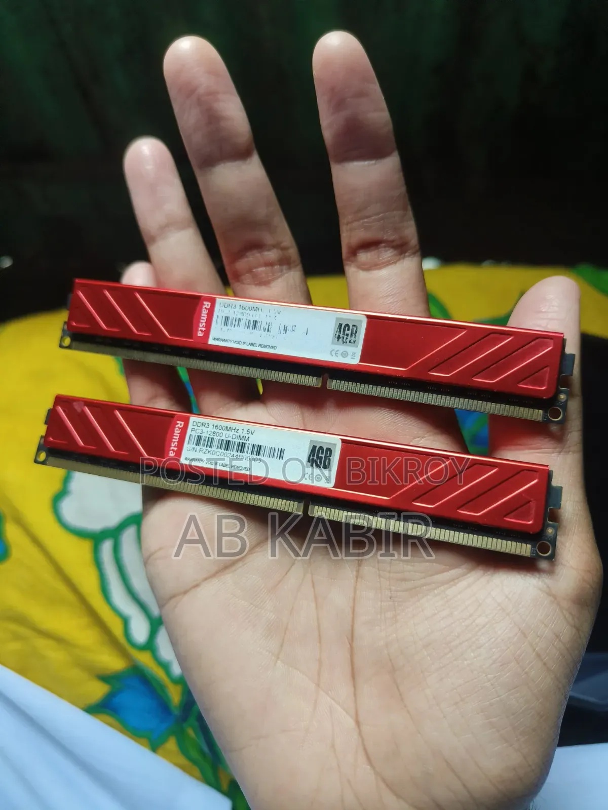 Ramsta 8GB Kit (2x4GB) DDR3 Desktop RAM