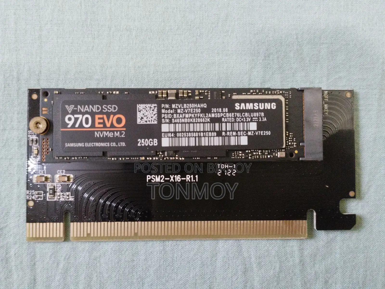 Samsung 970 Evo 250GB NVMe M.2 SSD